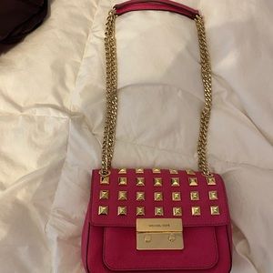 Michael Kors Hot Pink Crossover Body Bag